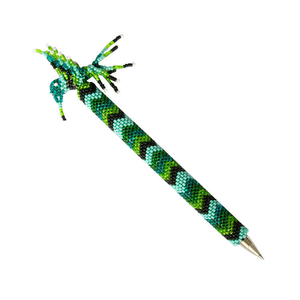 Couvre-stylos en perles de verre artisanales, motif tribal, prix d'usine exquis, accessoires de papeterie de luxe par FLORAL DESIGN - Product Image 6