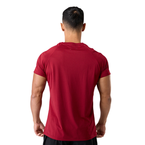 Chemise à manches courtes rouge pour homme, coton premium confortable, vêtements décontractés, chemise de sport élégante, vente en gros, vêtements de sport tendance - Product Image 3