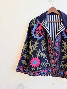 เสื้อแจ็คเก็ตผ้ากำมะหยี่ปักลายซูซานี Hear Plus ระบายอากาศได้ดี สไตล์โบโฮ เสื้อคลุมสั้น ของขวัญวาเลนไทน์รูปหัวใจ - Product Image 4