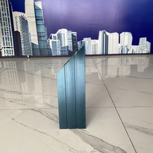 Système de porte en aluminium Shalumi série 6000 avec profil en T finition bleu cobalt, services de découpe/soudure OEM/ODM pour la décoration intérieure - Product Image 6