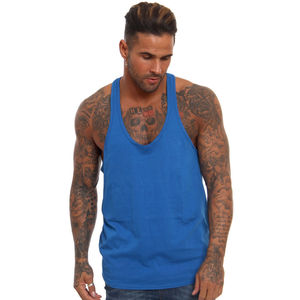 Débardeurs de sport surdimensionnés pour hommes, personnalisables, à col rond avec emmanchures larges, en maille respirante – Vente en gros, OEM bienvenu - Product Image 5