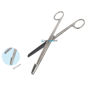 Tijeras de enterotomía post-mortem de 21 cm, rectas/sonda, hechas de acero inoxidable de alta calidad, instrumento quirúrgico de disección - Product Image 1