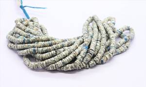 Cuentas facetadas de jaspe K2 en forma de neumático, cuentas Heishi facetadas de jaspe K2 natural, venta al por mayor para fabricación de joyas - Product Image 3