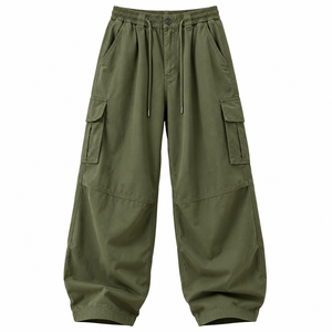 Pantalon d'hiver pour homme 2026 personnalisé en toile épaisse avec cordon de serrage, broderie droite et respirant - Product Image 6