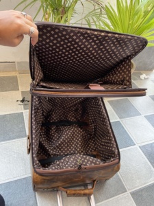 New Arrival Real Genuine Leather Luggage Bags Multi Uses Handmade Trolley Bag Unisex Big Size Multi Uses <b>Suitcase</b> - Product Image 6