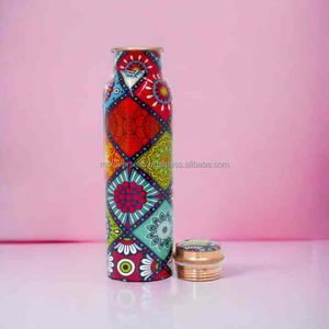 High Quality <b>1</b>-<b>Liter</b> Pure Copper Metal <b>Water</b> <b>Bottle</b> Leak and Rust Proof for Drinking <b>Water</b> - Product Image 6