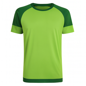 Camiseta Deportiva de Fútbol para Hombre, Verde con Paneles en Contraste, Transpirable, de Secado Rápido, para Entrenamiento, de Warpro, en Poliéster - Product Image 4