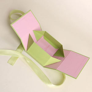 Luxury Custom Eco-Friendly Biodegradable Folding Gift <b>Box</b> Magnetic Close Ribbon Handle Flip Design Handmade Perfume <b>Bottle</b> - Product Image 2