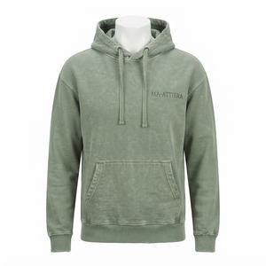 Women's <b>Sage</b> Green Vintage Wash Pullover Hoodie Oversized Fleece Sweatshirt Casual Streetwear - Product Image 3