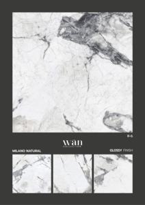 กระเบื้องพอร์ซเลนเงาสวยงาม ขนาด 600x600 มม. 60x60 ซม. 24x24 นิ้ว พื้นผิวเซรามิกขัดเงา ทนทาน เหมาะสำหรับปูพื้นและตกแต่งผนังภายในอย่างหรูหรา - Product Image 4