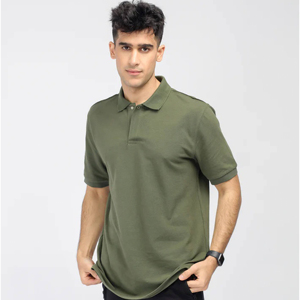 Polo en coton pour homme, tissu respirant de qualité supérieure, col côtelé, manches courtes, confortable, décontracté, vêtement de tous les jours - Product Image 5