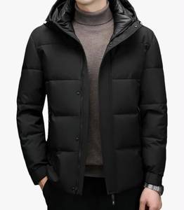 Veste matelassée à capuche pour homme, imperméable, coupe-vent, hiver, rembourrée, fermeture éclair intégrale, chaude, isolée, décontractée, pour l'extérieur - Product Image 5
