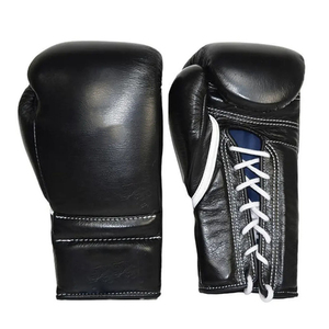 Ensemble de boxe de dernière conception 2026, avec lacets, logo personnalisé, en cuir véritable, pour compétition, kit de combat pour adultes - Product Image 4