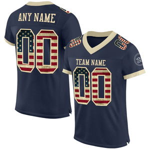 Maillot de football américain rouge personnalisé pour homme, col en V, manches courtes, impression par sublimation, évacuation de l'humidité, coupe classique, pour équipe sportive adulte - Product Image 2