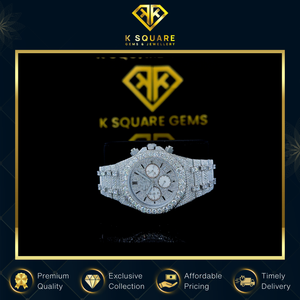 Reloj de Lujo Unisex VVS con Diseño Único, Resistente al Agua, de Acero Inoxidable, Cuero y Cuarzo, con Diamantes Moissanite, a Precio Bajo de Mercado y Suministro al por Mayor - Product Image 3