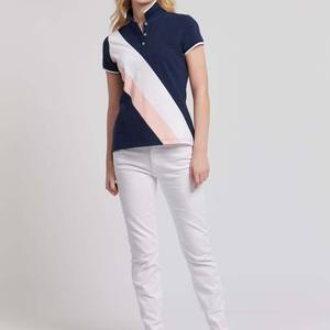 Camisetas Personalizadas para Mujer, Tejidas, Sólidas, Casuales, Sostenibles, de Manga Corta, con Estampado Digital, de Secado Rápido, Transpirables, con Contraste, 100% - Product Image 5