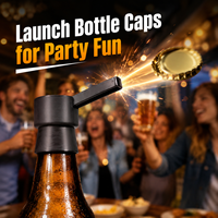 Lanceur de bouchons de bouteille, ouvre-bouteille de bière à catapulte, gadget de fête, outil de bar, plastique moderne écologique