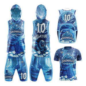 Conjunto de Uniforme de Fútbol Sublimado Personalizado, Ropa Deportiva para Hombre, Transpirable, de Poliéster, con Capucha, para Todas las Temporadas - Product Image 1