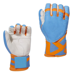 Meilleures ventes : Gants de frappeur de baseball en cuir pleine fleur de haute qualité, respirants, pour adultes, avec logo personnalisé, en vente - Product Image 2