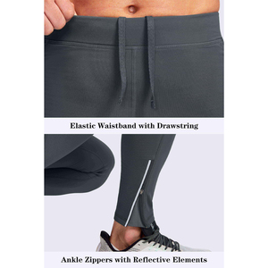 Pantalon de compression pour homme, leggings de sport, course à pied, entraînement, fitness, sous-vêtement technique, séchage rapide, résistant à l'eau, avec cordon de serrage - Product Image 4