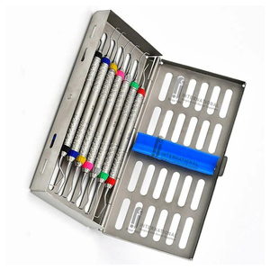 F.J. INTERNATIONAL - Juego de 7 Curetas Dentales Manuales Gracey, Instrumentos Periodontales de Acero Inoxidable en Caja, Certificación CE, ¡Oferta! - Product Image 4