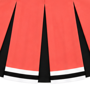 Falda Plisada Roja Coral para Animadoras, Mujeres y Niñas, para Equipos Deportivos, Baile, Entrenamiento, Competencia, Ropa Deportiva - Product Image 6