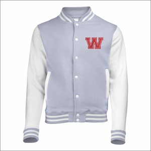 เสื้อแจ็คเก็ตวาร์ซิตี้สีดำเหลืองสำหรับผู้ชาย ปกคอปกติ ติดกระดุมด้านหน้า ปักโลโก้ O สไตล์พรีปปี้ เหมาะสำหรับใส่ในฤดูใบไม้ร่วง ทรงปกติ - Product Image 3