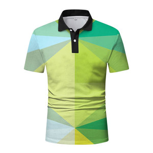 Camiseta Polo Sublimada, Ropa Deportiva, Camiseta Polo para Hombre, Gimnasio, Entrenamiento, Deportes, Running, Secado Rápido, Cómoda - Product Image 1