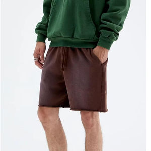 Shorts en molleton français délavé à l'acide pour hommes, coupe oversize, qualité supérieure, style vintage, vente en gros personnalisée 2026 - Product Image 2