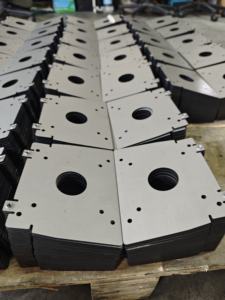 Placa de Montaje de Motor de Acero con Orificio Central Roscado para Ensamblaje de Maquinaria, Fabricación Personalizada de Chapa Metálica - Product Image 3