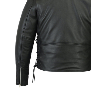 Chaqueta de Cuero para Hombre de Alta Calidad, Directo de Fábrica, Hecha a Medida, Transpirable, Estilo Casual, Cierre de Cremallera, para Invierno - Product Image 4