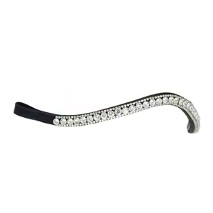 Cintas para la Frente de Caballo de Cuero Ondulado en Oro Rosa de la Mejor Calidad, 12 mm, con Cristales Grandes, Se Acepta OEM, Productos Ecuestres - Product Image 3