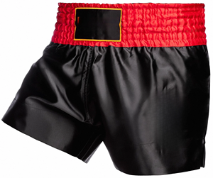 Pantalones cortos de Muay Thai, ligeros, de tela satinada, con logo personalizado, transpirables, para entrenamiento en el gimnasio, con cintura elástica, ropa deportiva para hombres y mujeres - Product Image 1