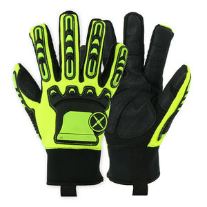 Guantes personalizados de TPR resistentes a impactos y antivibración para la industria minera, petrolera y de gas, para uso en bombas de perforación y trabajos de mano. - Product Image 3
