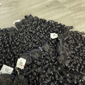 Pixie <b>Curly</b> Vietnamese Virgin Human Hair Natural Color Hair <b>Bundles</b> For Women Wholesale Factory Price - Product Image 1