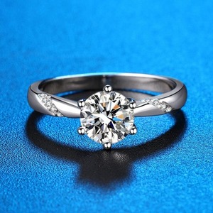 Bague de fiançailles en diamant cultivé en laboratoire, fabrication indienne, bijoux éthiques au design moderne, disponible au prix d'exportation - Product Image 5