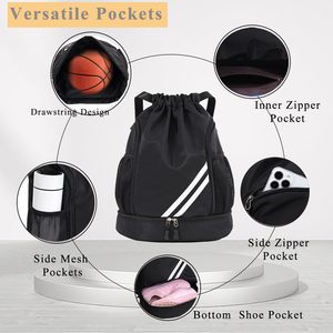 Bolsa Deportiva de Lona para Gimnasio, Directo de Fábrica, 30-40L, Logotipo Personalizado, Suministro al Por Mayor - Product Image 4
