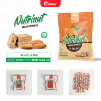Biscuits céréalières compressés au goût d'amande Nutrinut, délicieux et sains, 195g (exportés) - Fabriqué au Vietnam