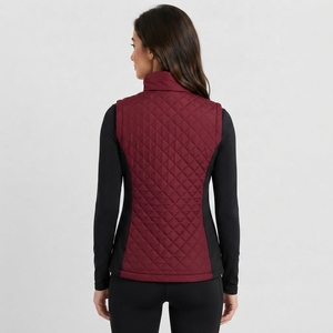 Premium Quilted Winter Outerwear Women Puffer <b>Vest</b> with Comfortable Insulation for Outdoor <b>Travel</b> Casual Fashion and Cold - Product Image 2
