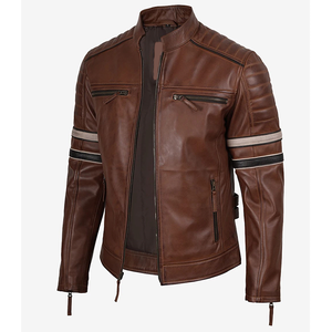 2026 OEM Hot Selling Cogan Brown Cowhide Leather <b>Jacket</b> For Men's Genuine 100%High Quality Low MOQ Winter Fashion <b>Heated</b> <b>Jackets</b> - Product Image 6