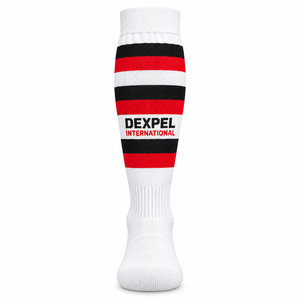 Dexpel International Yellow Knee High <b>Socks</b> Blue Striped Sports Soccer Football Team Uniform Tube <b>Socks</b> Cheap price OEM Custom - Product Image 1