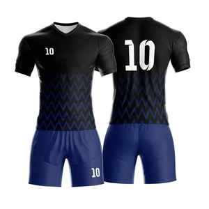 Camiseta de Fútbol Personalizada con Transferencia Térmica, Talla Grande, Manga Corta, Cuello Redondo, Absorbe la Humedad, 100% Poliéster, para Adultos, Diseño Completo - Product Image 3