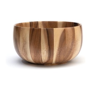 Bol de service en bois d'acacia au design personnalisé pour la maison bol à fruits et soupe de restaurant d'hôtel bol à salade et bols à vaisselle en bois - Product Image 1