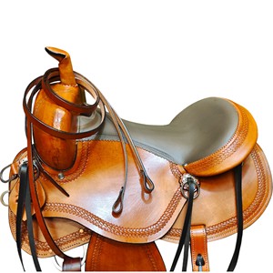Silla de montar western de cuero premium para carreras de barriles, para adultos, disponible en todos los tamaños. - Product Image 5