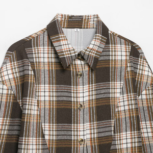 Nouvelle Collection 2026 : Chemise à Carreaux Tendance pour Femme, Nouvelle Arrivée Printemps, Style Vintage Décontracté à Col Rabattu et Manches Longues - Product Image 4