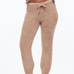 Pantalon de survêtement en molleton gris uni avec cordon de serrage et lacets, design personnalisé, dernière collection, vente chaude - Product Image 2