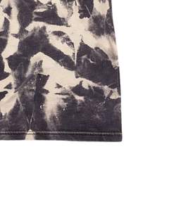 T-shirt en coton délavé à l'acide, motif marbre abstrait blanc charbon, col rond, manches courtes, style vintage, streetwear décontracté pour homme - Product Image 6