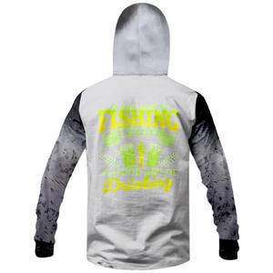 Masque frontal d'été en soie glacée imprimée, ultra-fin, respirant, séchage rapide, protection solaire UPF 50, 100 % polyester, fabriqué en usine OEM - Product Image 2