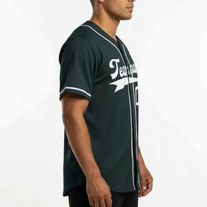 Maillot de baseball personnalisé avec nom, numéro, uniforme d'équipe, t-shirt de sport respirant, fabrication OEM - Product Image 4