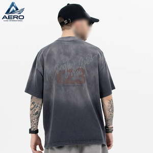 Custom Made Men Acid Wash T-<b>Shirts</b> Slim Fit Stylish Short Sleeve Cotton <b>Shirts</b> For Business, Daily Wear, And Promotional Use - Product Image 5